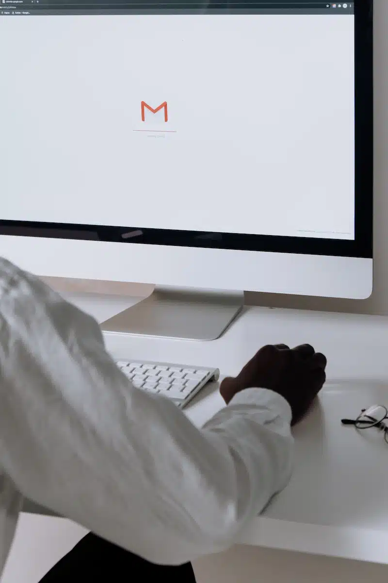 Silver Imac on White Table